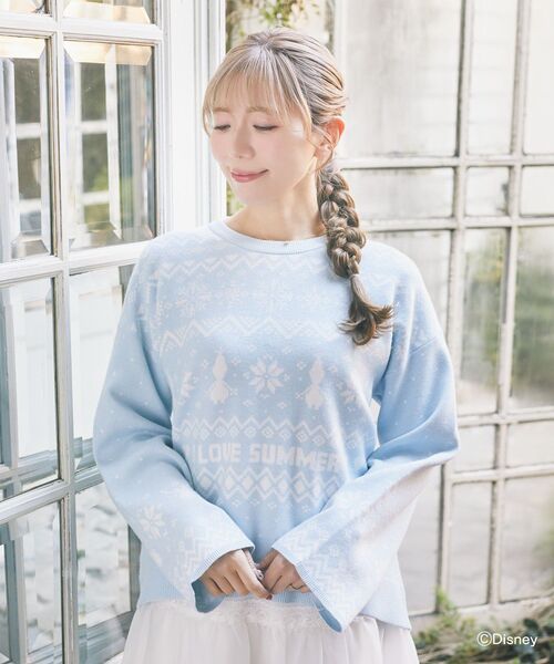 Disney（ディズニー） ニット セーター オラフ / ジャガードニットプル