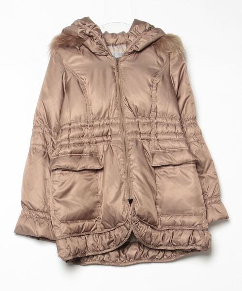 Viaggio Blu（ビアッジョブルー） ファーコート 1 ブラウン レディース