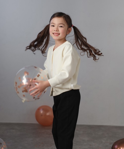 カーディガン 「3-10才対応」ハート刺繍スナップボタンカーディガン キッズ 子供服 女の子 | BONJOUR SAGAN enfant | 03