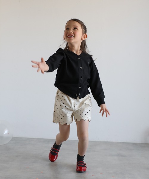 カーディガン 「3-10才対応」ハート刺繍スナップボタンカーディガン キッズ 子供服 女の子 | BONJOUR SAGAN enfant | 20