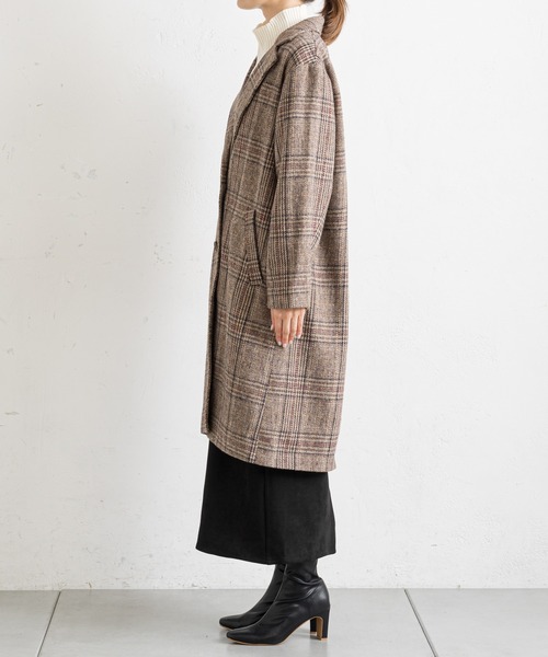 「prose verse」 チェスターコート MEDIUM ブラウン レディース_画像3