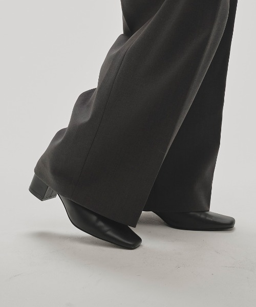 TODAYFUL スリッポン Squaretoe Leather Sabot レディース : ZOZOTOWN