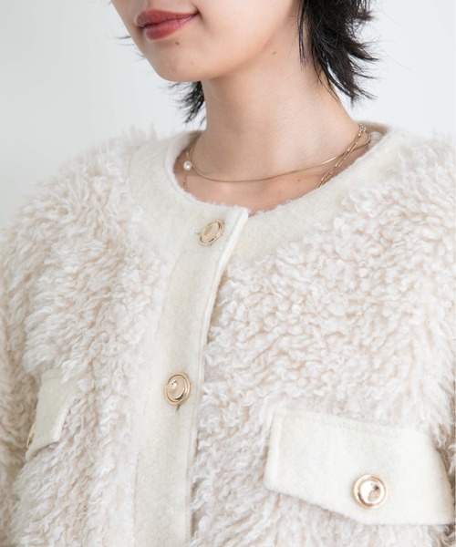 Eimee Law（エイミーロウ） ノーカラージャケット 38 ブラック