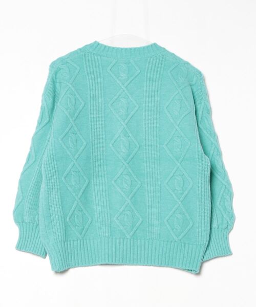 「Dream garden」 ニットカーディガン FREE ライトブルー レディース_画像2