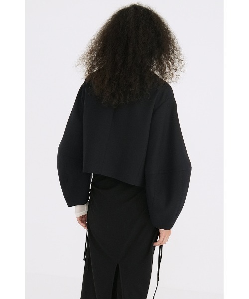 ジャケット・アウター CLANE V NECK COCOON SHORT JACKET クラネCLANE セットアップ V NECK COCOON JACKET
