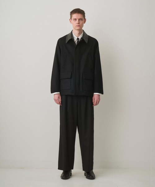 JUHA（ユハ） ブルゾン アウター LEATHER COLLAR RIDING JACKET メンズ