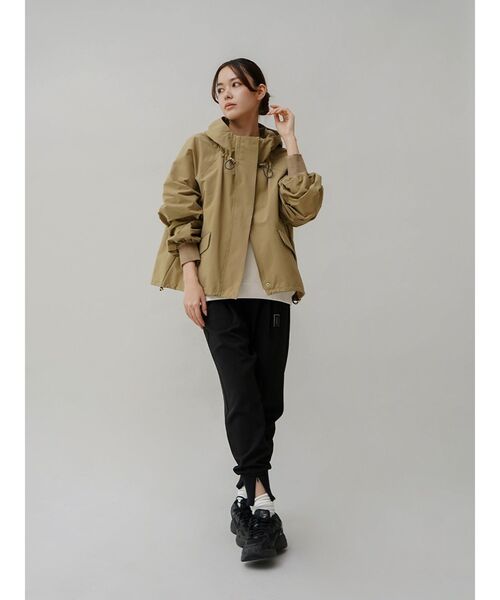 YORT コート アウター 「撥水・サステナブル」ドロストパーカー  