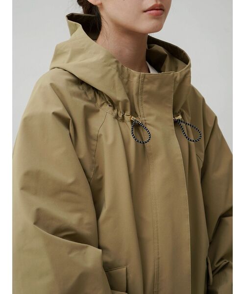 YORT コート アウター 「撥水・サステナブル」ドロストパーカー  