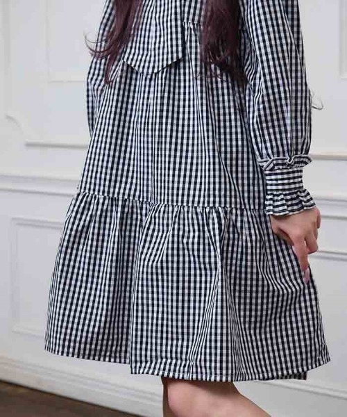 Fickle Bebe（フィクルベベ） ワンピース フリルリボンティアード