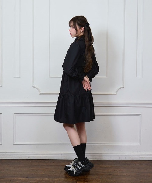 Fickle Bebe（フィクルベベ） ワンピース フリルリボンティアード