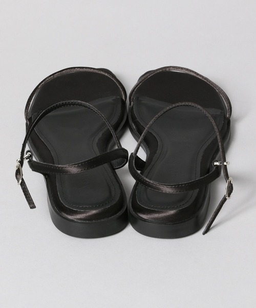 A part by（アパートバイ） サンダル サテンナローフラットサンダル