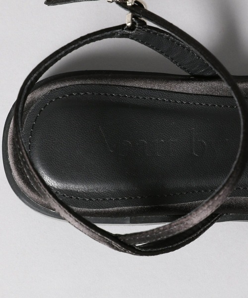 apart by サテンナローフラットサンダルL A part by｜サテンナローフラットサンダル | Rakuten Fashion