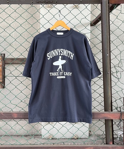 tシャツ 「SUNNY SMITH」アーチロゴ 11.6オンスウルトラヘヴィーウェイトTシャツ レディース メンズ