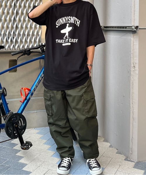 tシャツ 「SUNNY SMITH」アーチロゴ 11.6オンスウルトラヘヴィーウェイトTシャツ レディース メンズ サニースミス Sunny Smith アーチロゴ 11.6オンスウルトラ