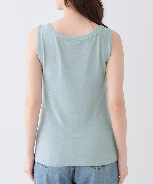 タンクトップ ノースリーブ ambiance / Palm Embroidery Sleeveless Tops レディース Goodwear タンクトップ ノースリーブ 「MADE IN USA」W's
