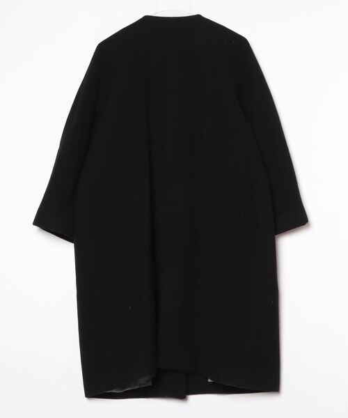 「Dot＆Stripes CHILD　WOMAN」 ノーカラーコート FREE ブラック レディース_画像2