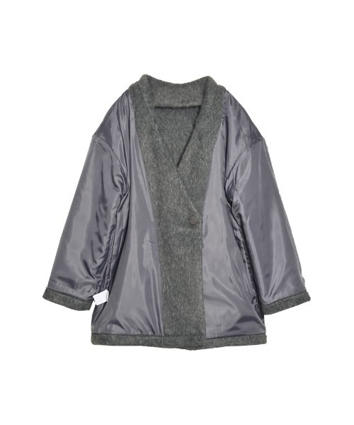 「Re:EDIT」 チェスターコート MEDIUM アイボリー レディース_画像3