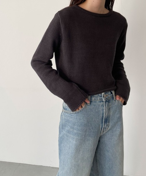 「CANAL JEAN」 「el mar」ニットカーディガン ONE SIZE ライトグリーン レディース CANAL JEAN 「CANAL JEAN」 「El mar」ニットカーディガン ONE