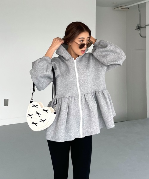 CHERI since1985 パーカー 裾フレアパーカー レディース : ZOZOTOWN