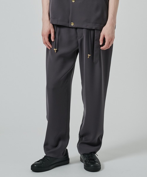 CULLNI スラックス 「CULLNI」2Tuck Pants with Long Belt for