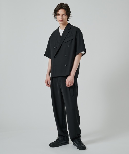 CULLNI スリットスラックス CULLNI スラックス STUDIOUS別注 WIDE STRAIGHT SLACKS メンズ