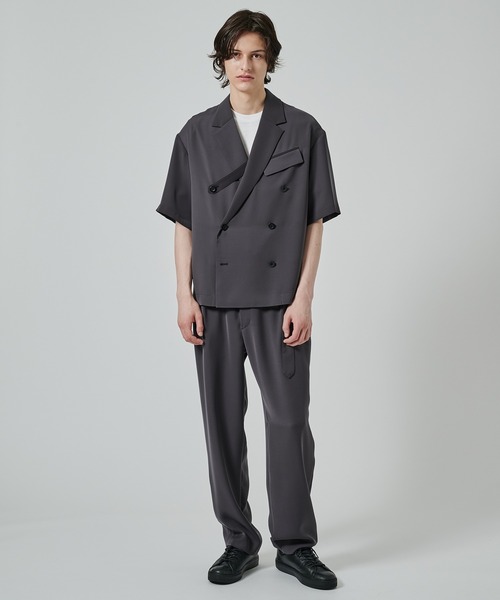 CULLNI パンツ CULLNI パンツ Stretch Double Cloth 2Tuck Drawstring Semi