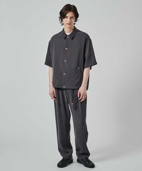 CULLNI スラックス 「CULLNI」2Tuck Pants with Long Belt for