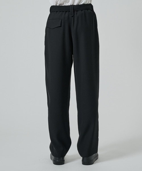 CULLNI スラックス 「CULLNI」2Tuck Pants with Long Belt for