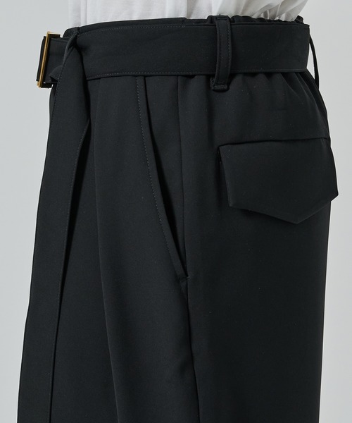 CULLNI（クルニ） スラックス 「CULLNI」2Tuck Pants with Long Belt