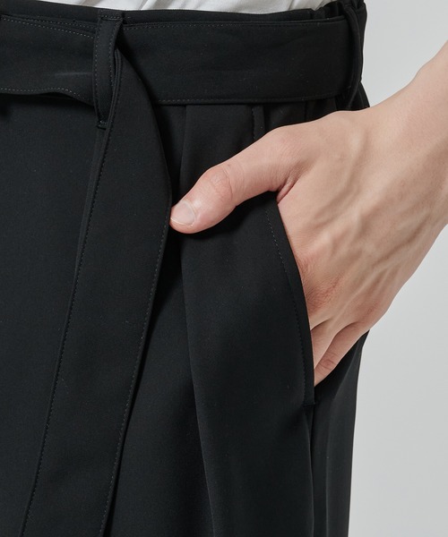 CULLNI スラックス 「CULLNI」2Tuck Pants with Long Belt for