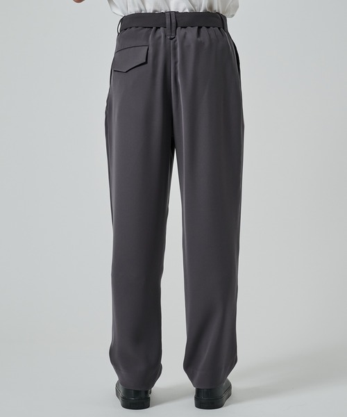 CULLNI パンツ CULLNI スラックス 「CULLNI」2Tuck Pants with Long Belt for