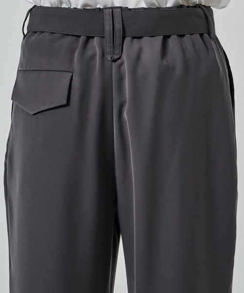 CULLNI スラックス 「CULLNI」2Tuck Pants with Long Belt for