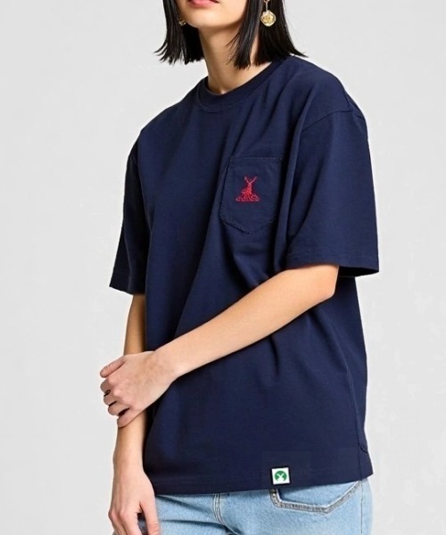 CAPTAIN STAG（キャプテンスタッグ） tシャツ ワンポイントロゴ刺繍