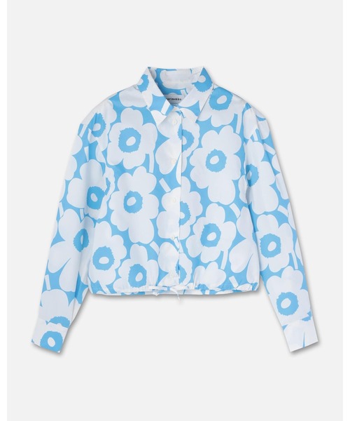専用✨marimekko　マリメッコ　フラワープリントプルオーバーブラウスシャツ marimekko マリメッコ フラワープリント プルオーバー ブラウス