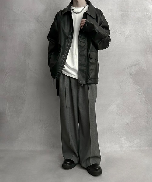 「SERACE」 ブルゾン M ブラック メンズ_画像8