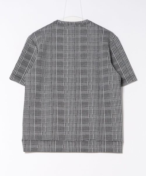MONSIEUR NICOLE（ムッシュニコル） tシャツ グレンチェックジャカード