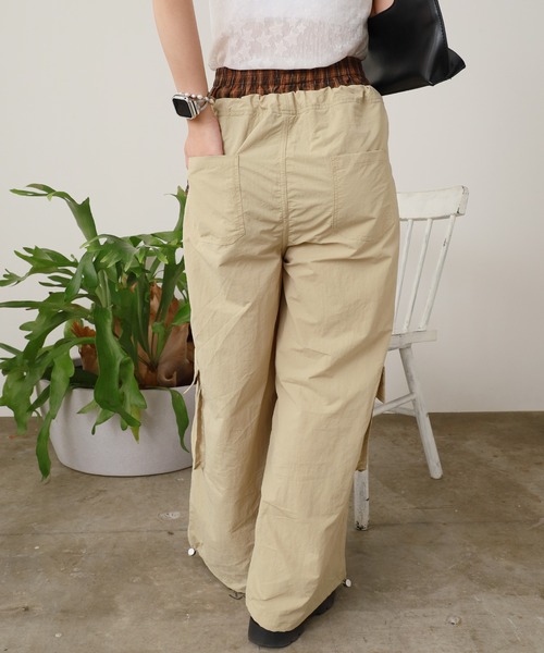 ROOP TOKYO カーゴパンツ Waist-wrap style nylon pants / 腰巻き風