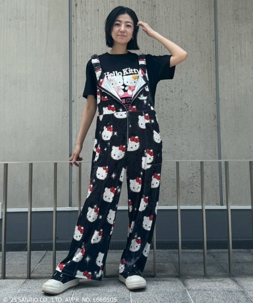 ★レア★Candy Stripper 15周年記念 ハローキティ サロペット Candy Stripper（キャンディーストリッパー） tシャツ 「HELLO KITTY