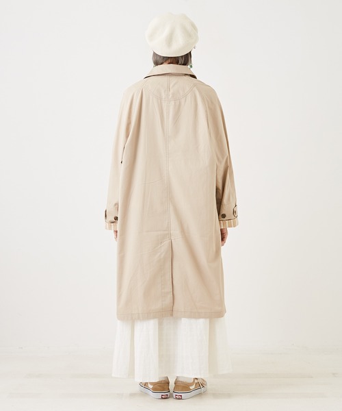 「CUBE SUGAR」 ステンカラーコート M レッド レディース_画像6