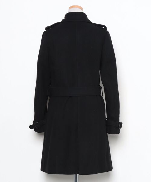 「BEAMS LIGHTS」 ステンカラーコート 36 ブラック レディース_画像2