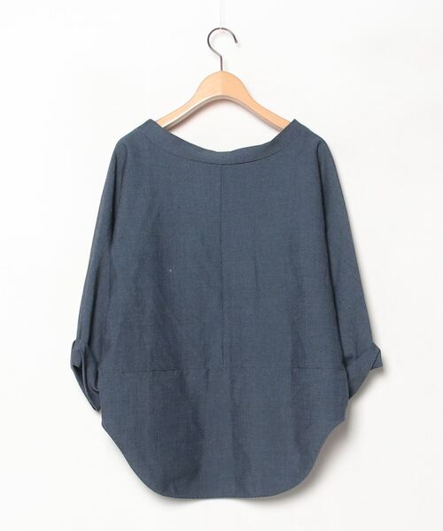 「GOUT COMMUN」 ドルマンスリーブブラウス 38 ネイビー レディース_画像2