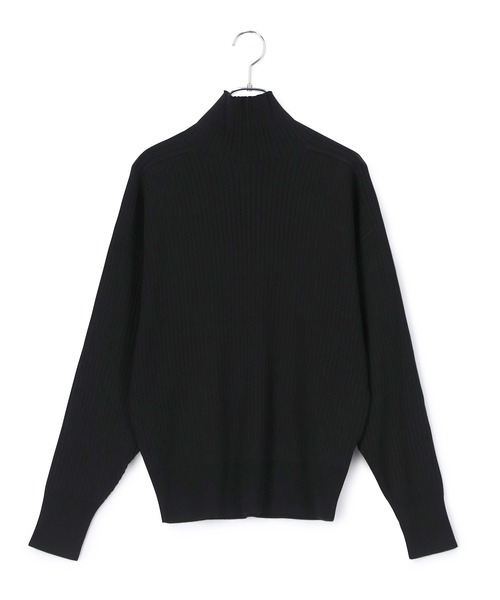 アダムエロペ ウールスムースタートルニット ADAM ET ROPE'（アダムエロペ） ニット セーター カシミア混ZIP