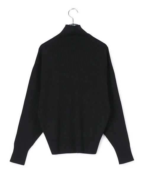 【美品】　ADAM ET ROPE'   バックボタン　リブタートルニット ADAM ET ROPE'（アダムエロペ） ニット セーター 「WEB限定」・「定番