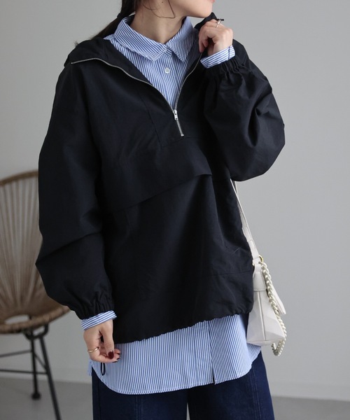 VINTAGELOVERS ナイロンブルゾン セール】Water repellent Ventilation Nylon Jacket/オーバーサイズ 撥