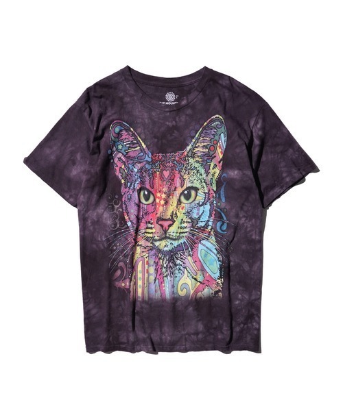 tシャツ LIQUID BLUE リキッドブルー / ”TIE DYE”TEE アニマル 猫柄