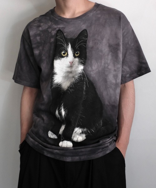 tシャツ LIQUID BLUE リキッドブルー / ”TIE DYE”TEE アニマル 猫柄