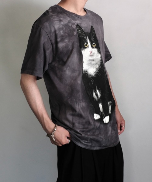 tシャツ LIQUID BLUE リキッドブルー / ”TIE DYE”TEE アニマル 猫柄