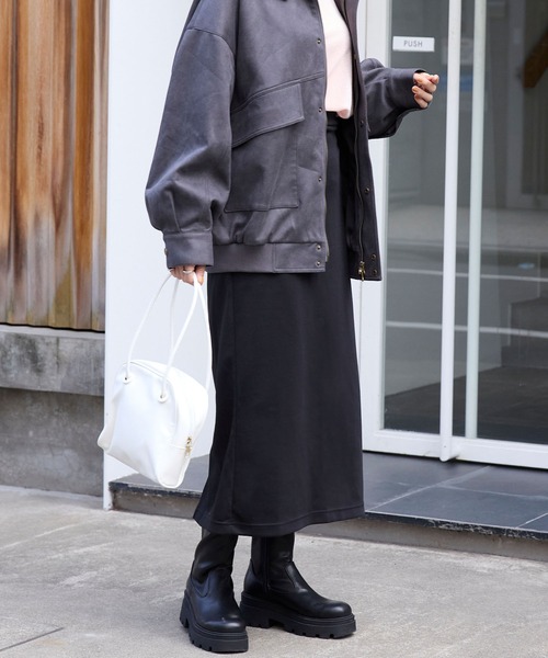 ADORE（アドーア） スカート カラーオーバーレイプリントスカート