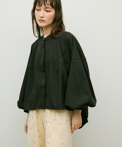 ブラウス シャツ Balloon sleeve voluminous shirt / バルーンスリーブ