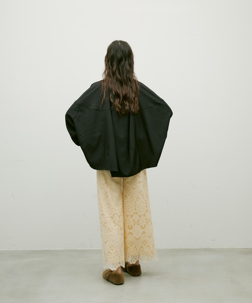 ウノハ 23SS BALLOON SLEEVE BLOUSEブラウス 長袖 M ブラウス シャツ Balloon sleeve voluminous shirt / バルーンスリーブ